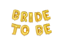 סט בלונים  BRIDE TO BE - זהב